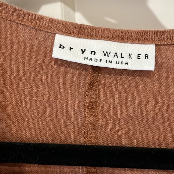 Bryn Walker Large Linen Tunic Shirt Dress with pockets - Picture 2 of 4